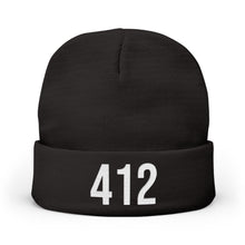 Load image into Gallery viewer, 412 Pennsylvania Embroidered Knit Beanie | Hometown Cuffed Hat