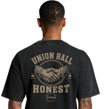 Load image into Gallery viewer, Union Hall Honest Heavyweight Stone Wash Tee | Black