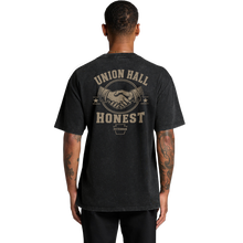 Load image into Gallery viewer, Union Hall Honest Heavyweight Stone Wash Tee | Black