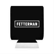 Load image into Gallery viewer, Fetterman Box Logo Can Cooler | Black Neoprene Koozie
