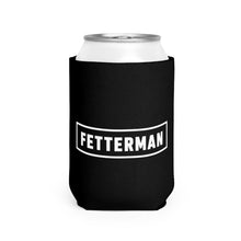 Load image into Gallery viewer, Fetterman Box Logo Can Cooler | Black Neoprene Koozie
