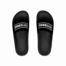 Load image into Gallery viewer, Fetterman Uniform Logo Slides | Men’s Black Everyday Sandals
