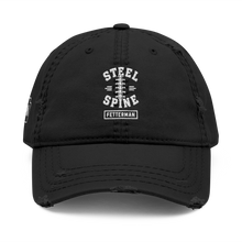 Load image into Gallery viewer, Fetterman “Steel Spine” Embroidered Distressed Cap | Pennsylvania Hat
